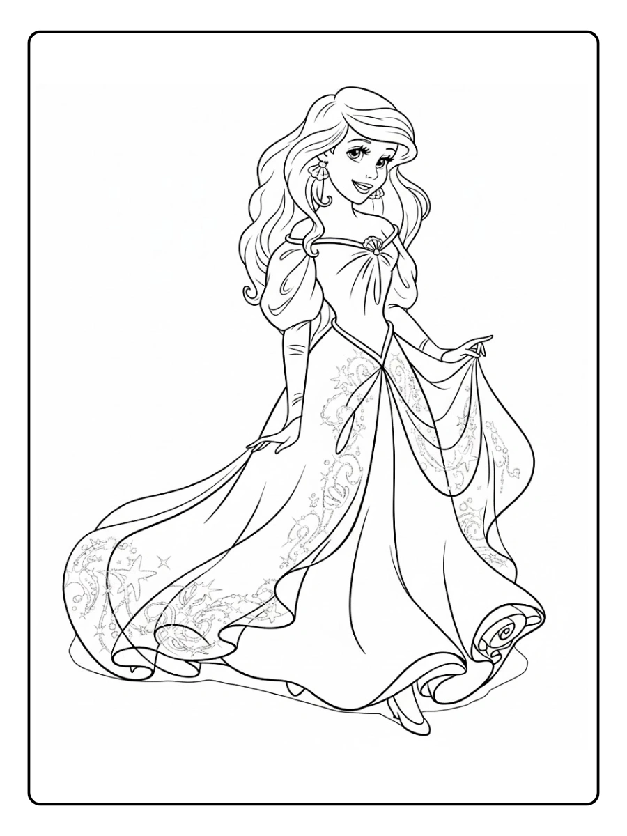 Desenho Ariel para Colorir (12)
