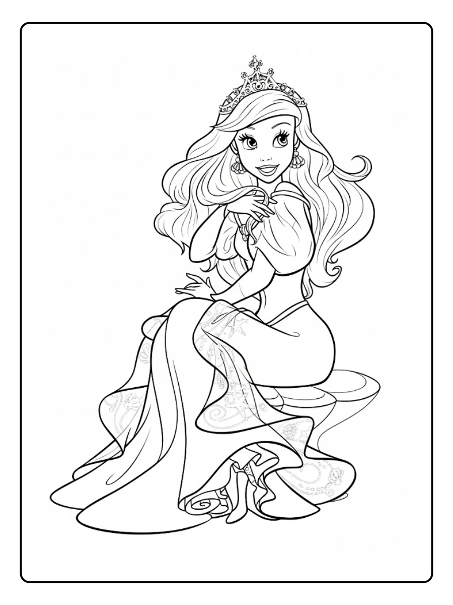 Desenho Ariel para Colorir (13)
