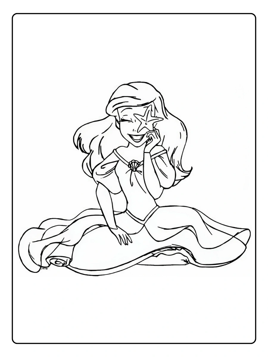 Desenho Ariel para Colorir (3)