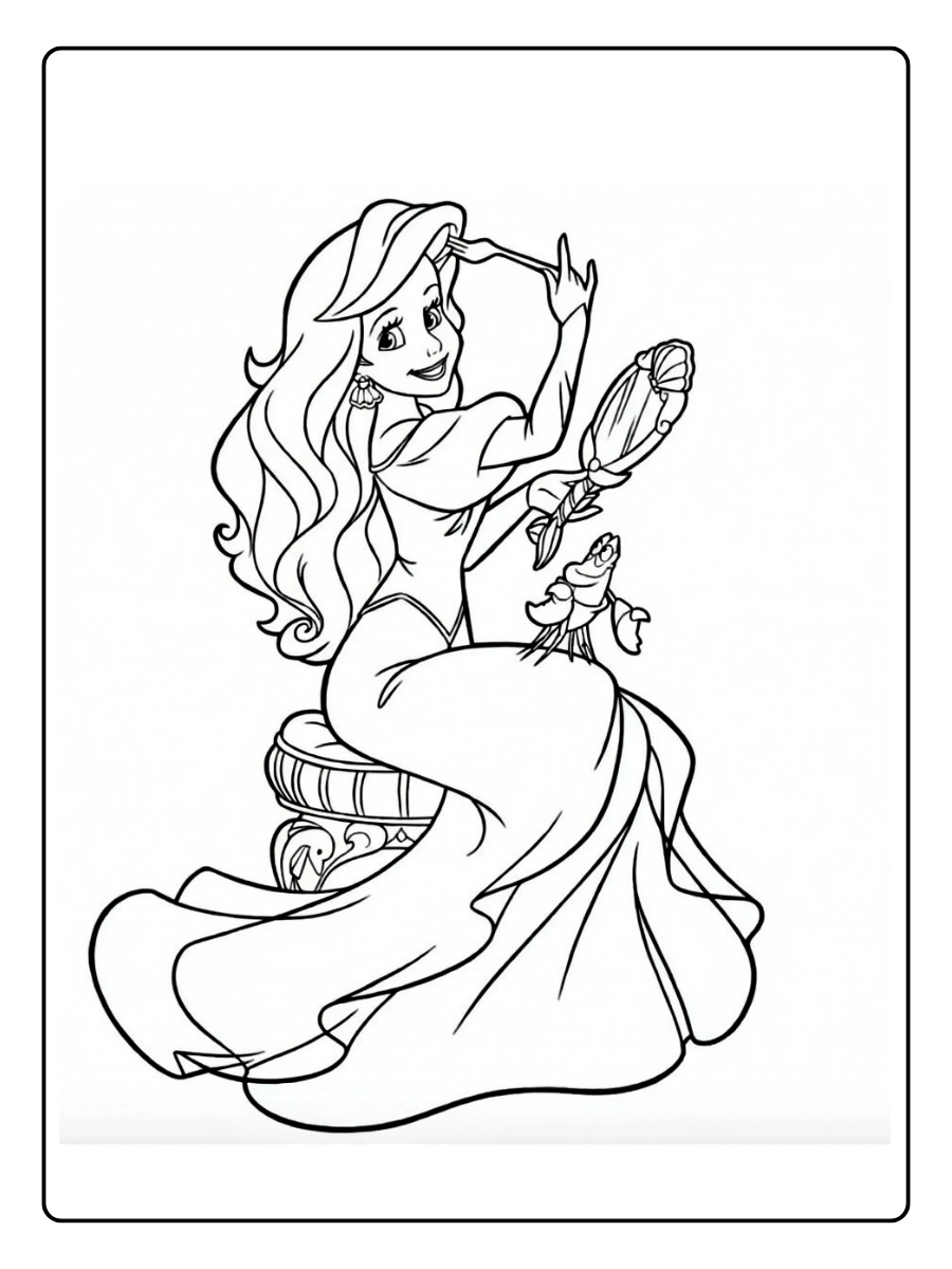 Desenho Ariel para Colorir (4)