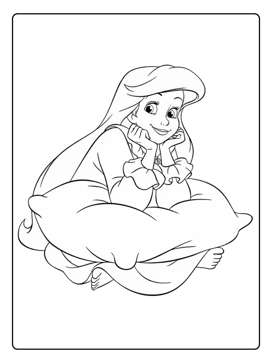 Desenho Ariel para Colorir (6)