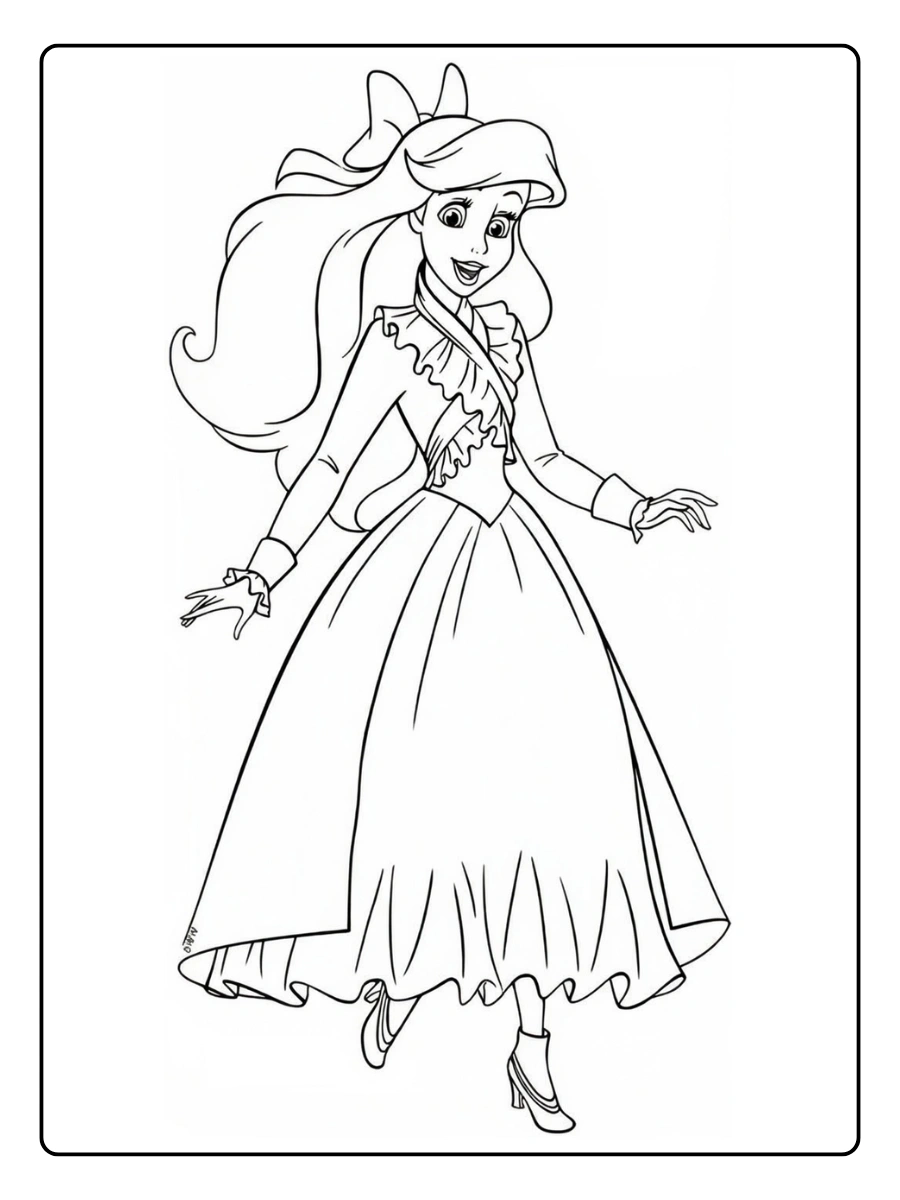 Desenho Ariel para Colorir (7)