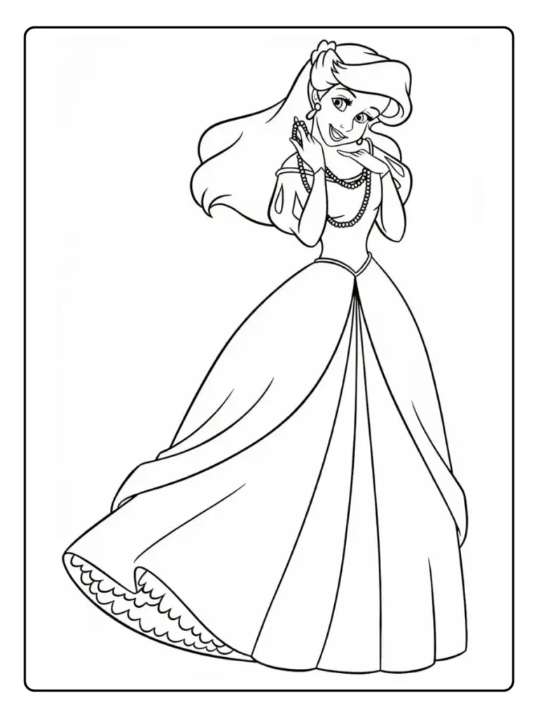 Desenho Ariel para Colorir (8)