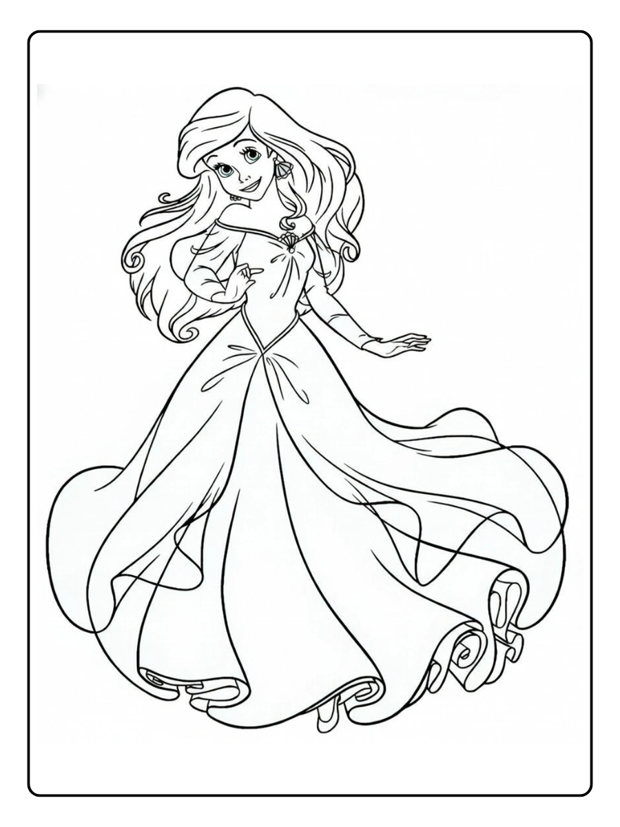 Desenho Ariel para Colorir (9)