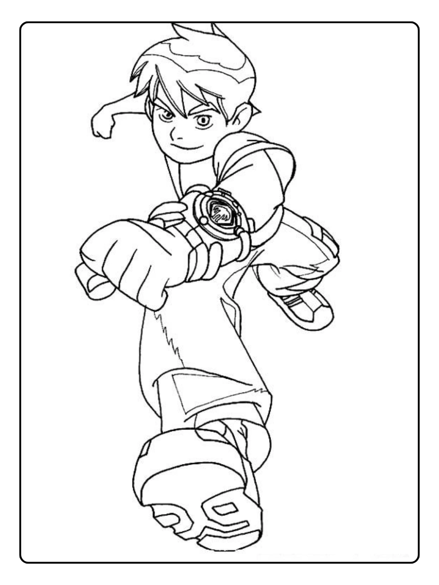 Desenho Ben 10 para colorir