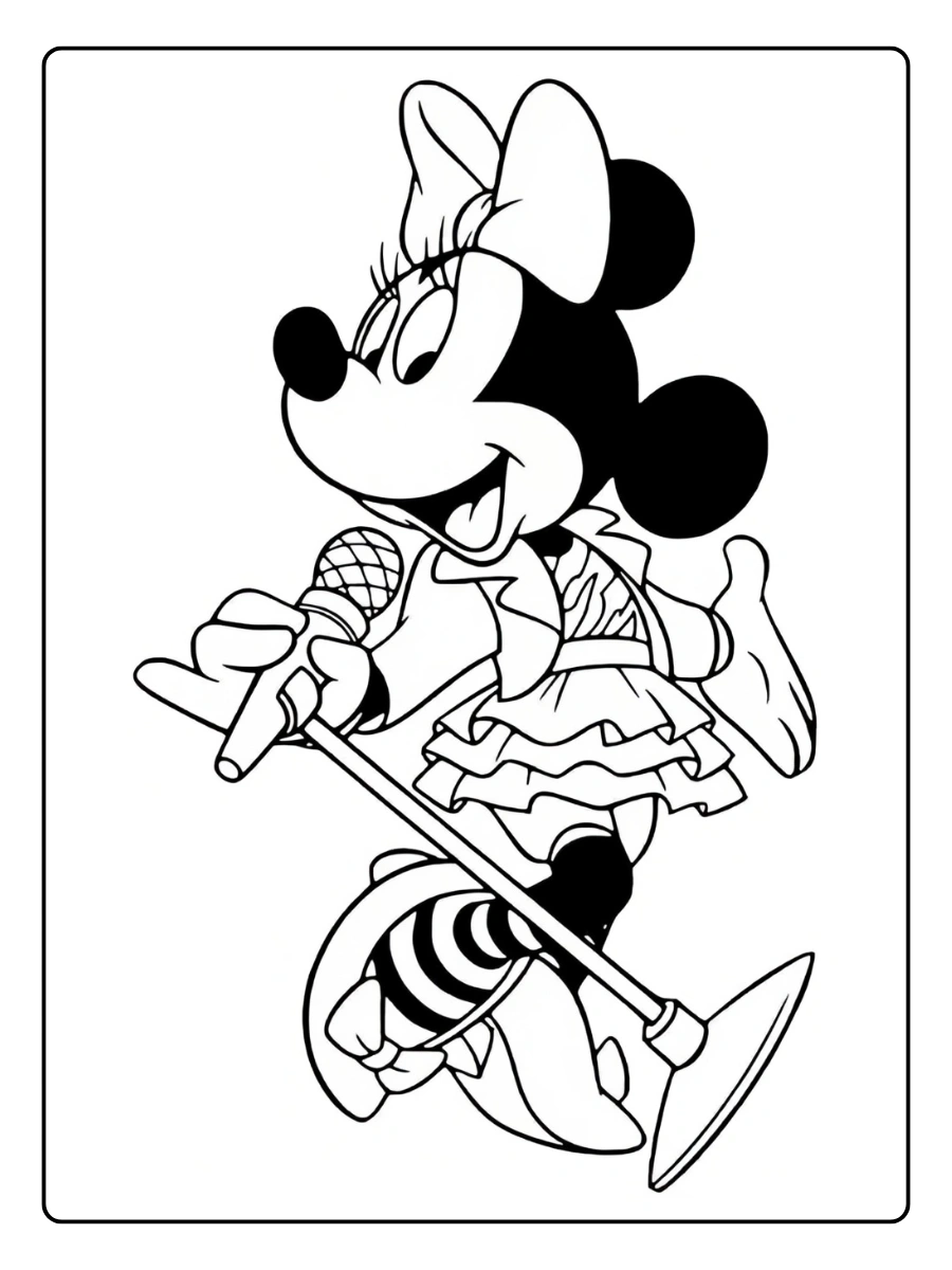 Desenho Minnie para Colorir (2)