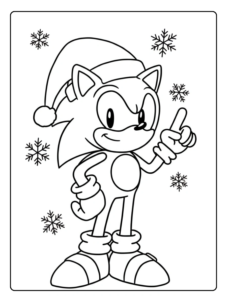 Desenho Sonic para colorir