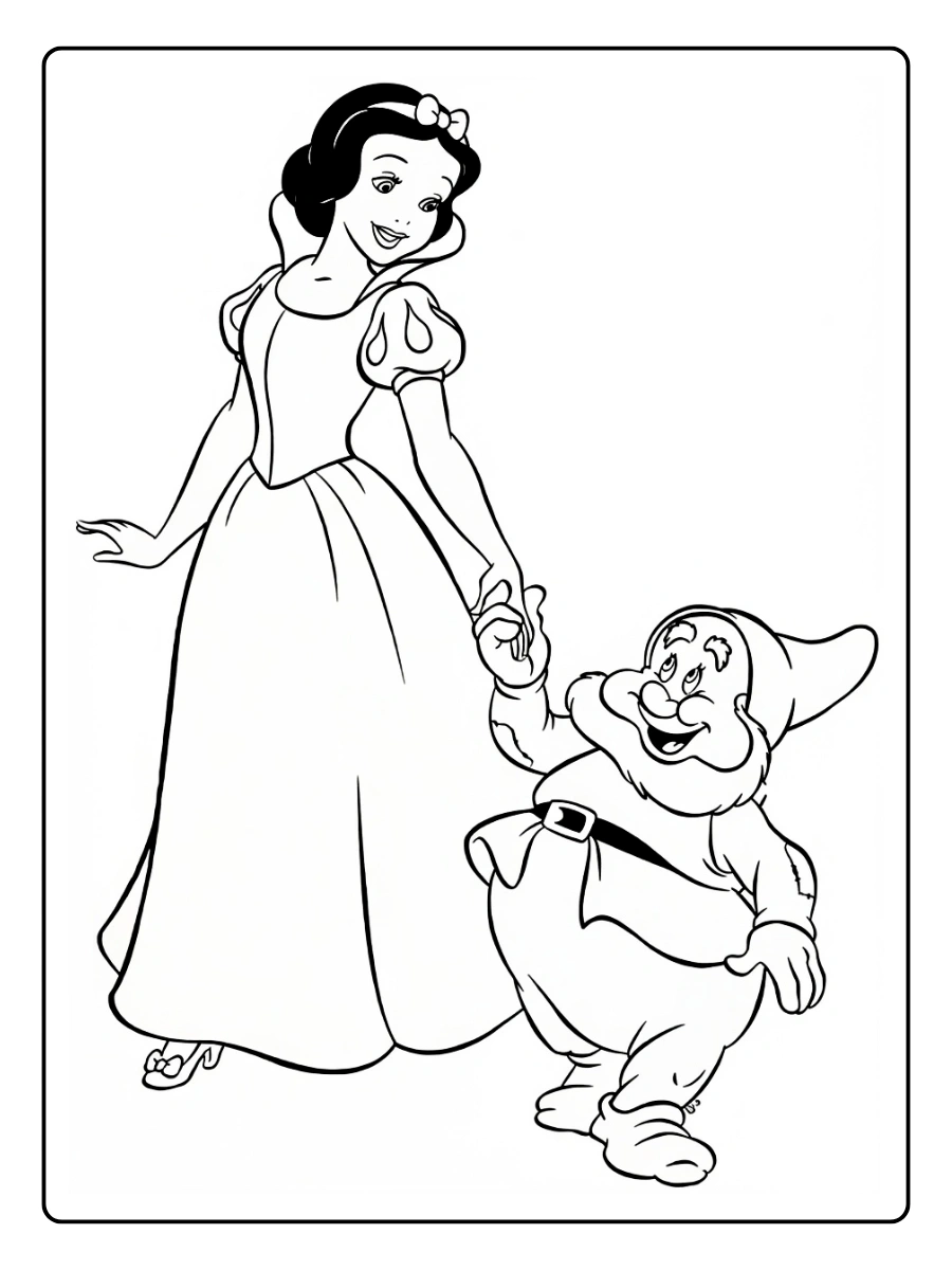 Desenho da Branca de Neve para Colorir (13)