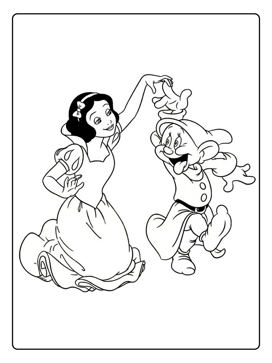 Desenho da Branca de Neve para Colorir (14)