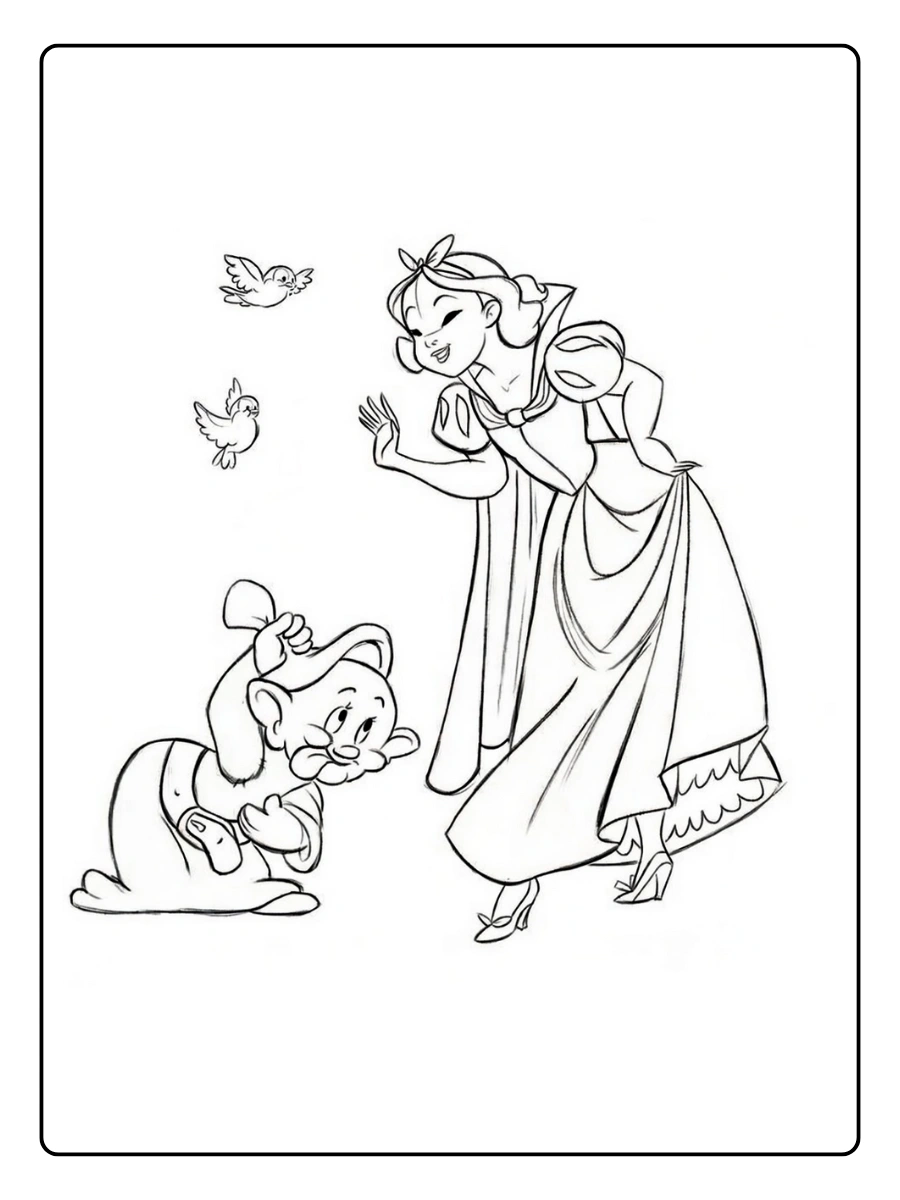 Desenho da Branca de Neve para Colorir (15)