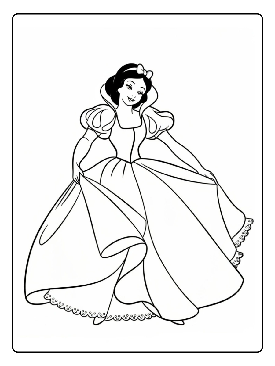 Desenho da Branca de Neve para Colorir (3)