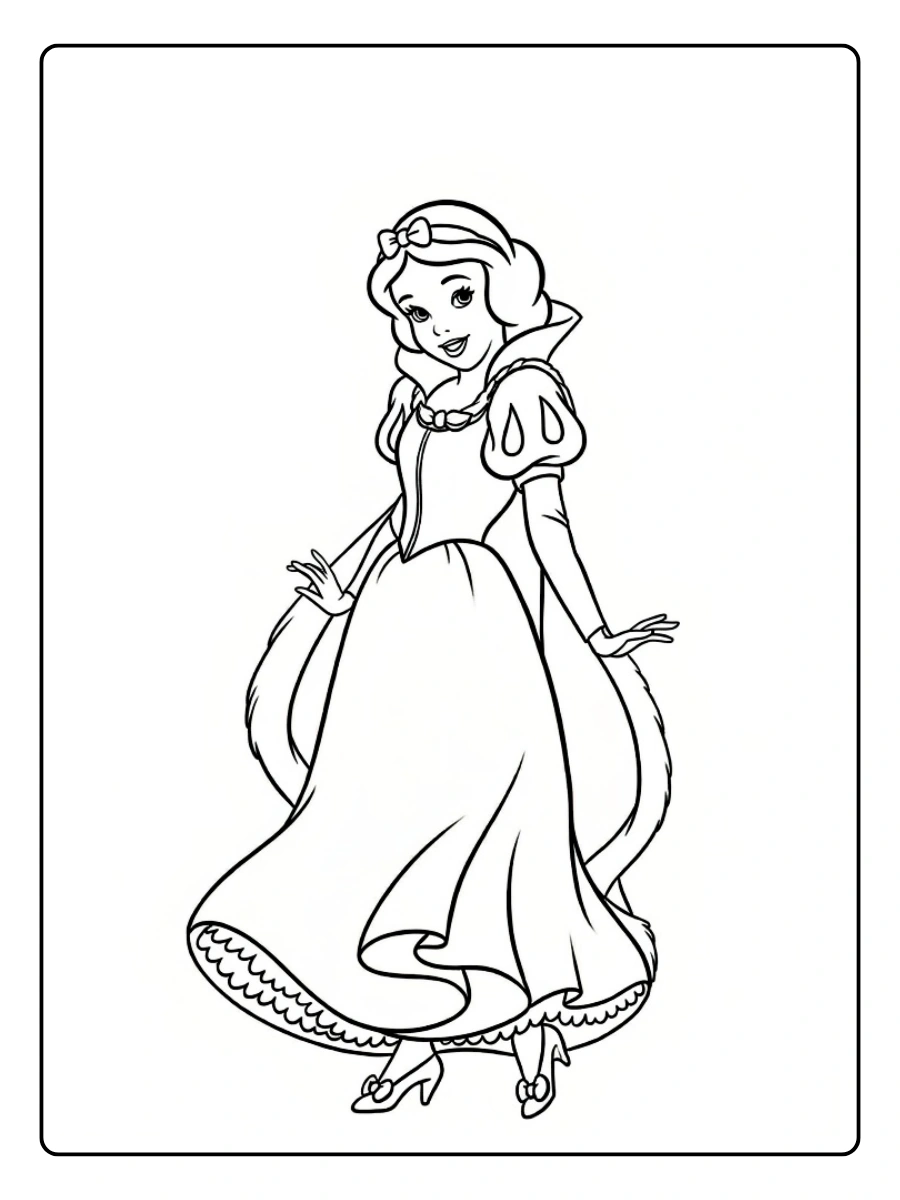 Desenho da Branca de Neve para Colorir (4)