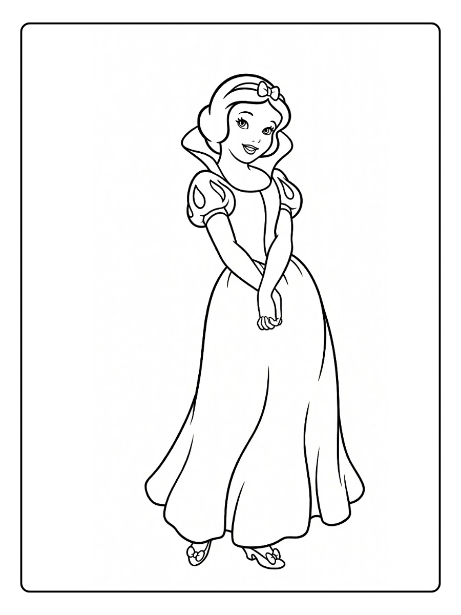 Desenho da Branca de Neve para Colorir (5)