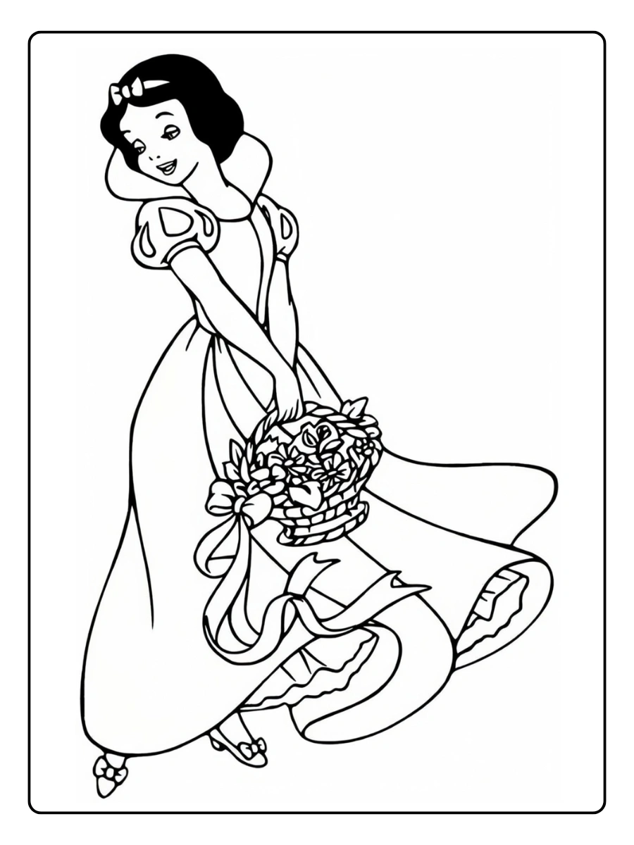 Desenho da Branca de Neve para Colorir (6)