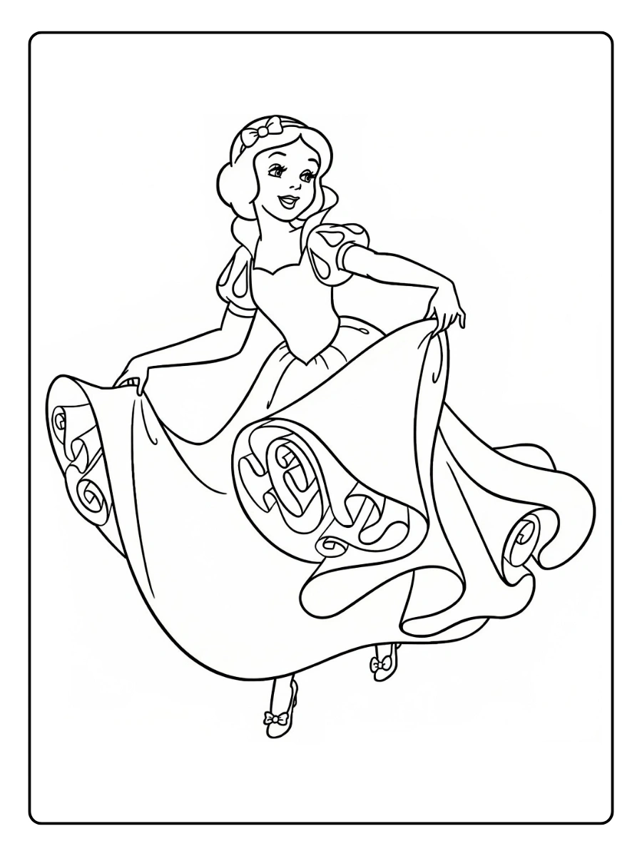 Desenho da Branca de Neve para Colorir (7)