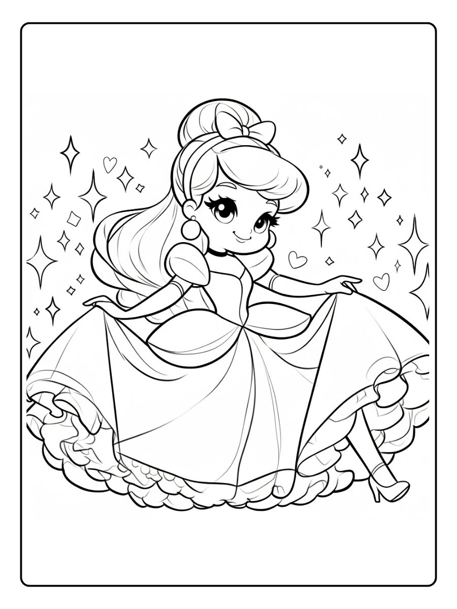 Desenho da Cinderela para Colorir (11)