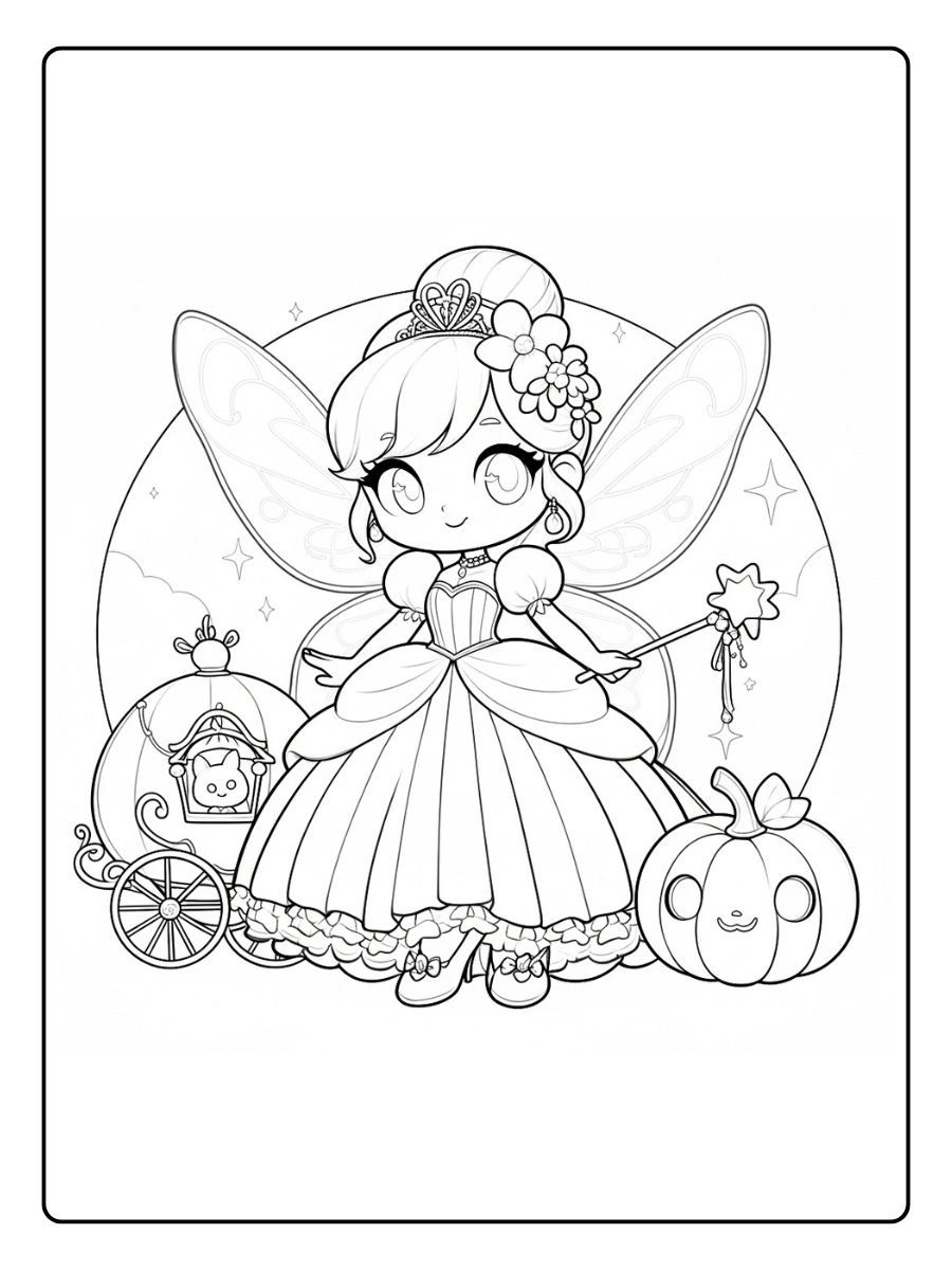 Desenho da Cinderela para Colorir (12)