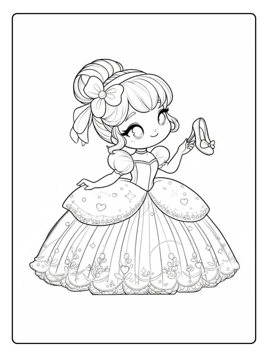 Desenho da Cinderela para Colorir (15)