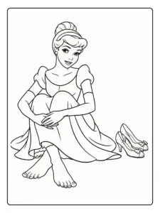 Desenho da Cinderela para Colorir (6)