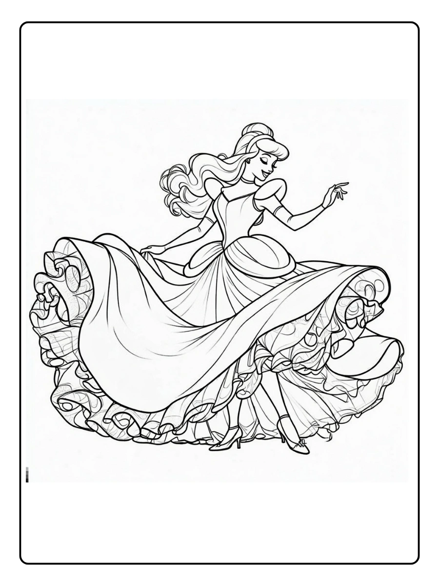 Desenho da Cinderela para Colorir (7)