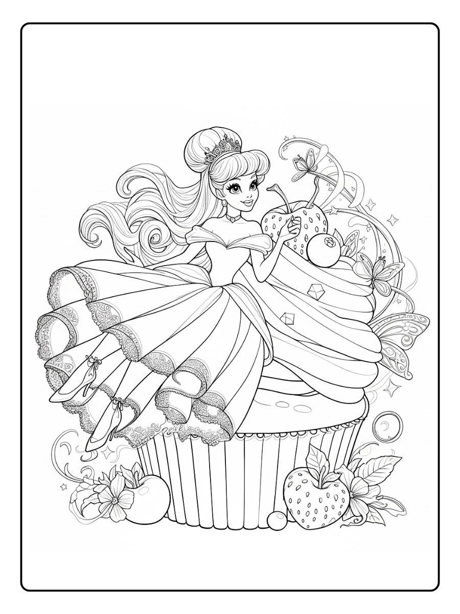 Desenho da Cinderela para Colorir (9)