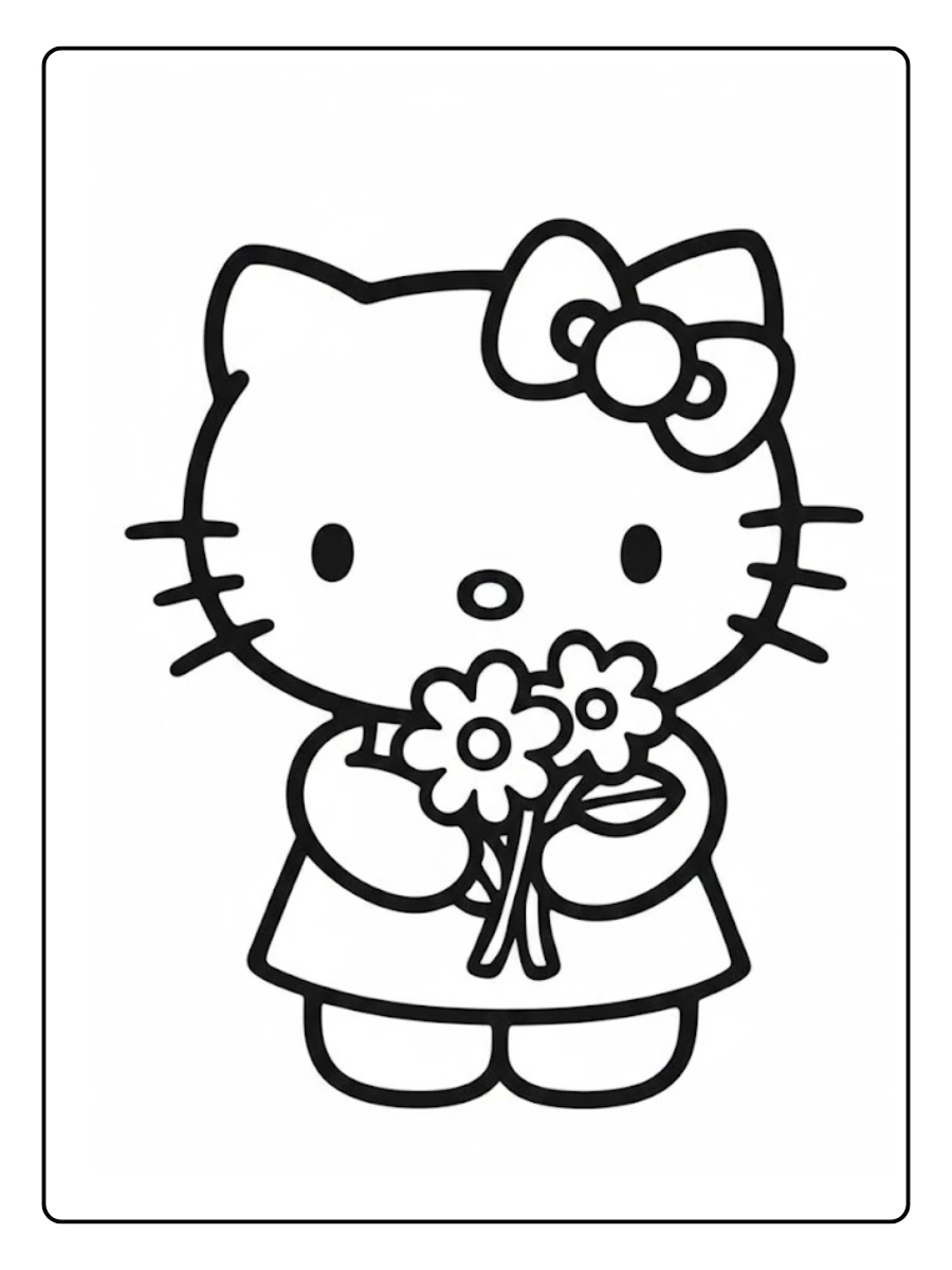 Desenho da Hello Kitty para Colorir (1)