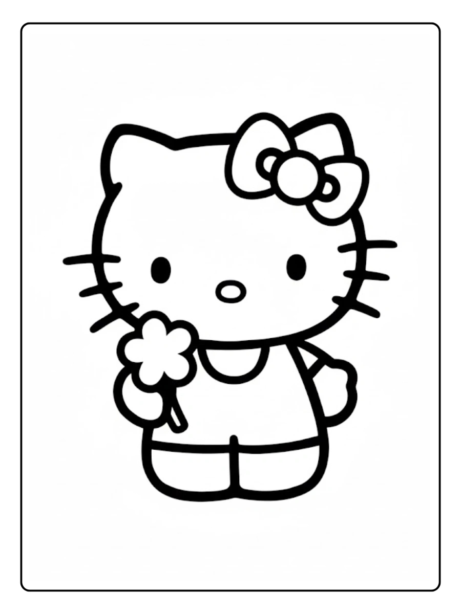 Desenho da Hello Kitty para Colorir (2)