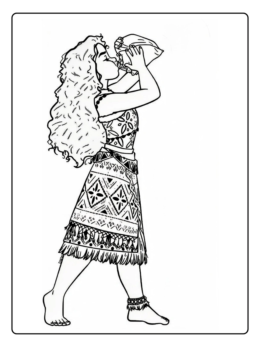 Desenho da Moana para Colorir (1)