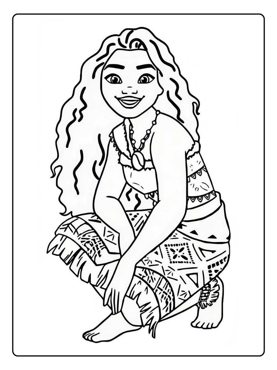 Desenho da Moana para Colorir (2)