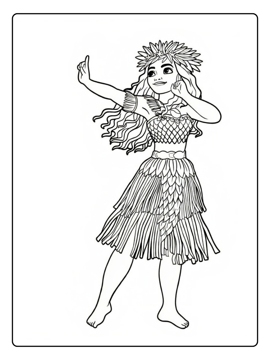 Desenho da Moana para Colorir (3)