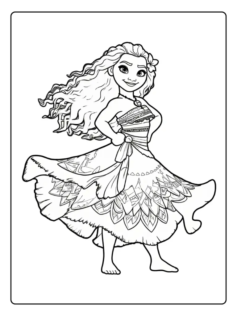 Desenho da Moana para Colorir (8)