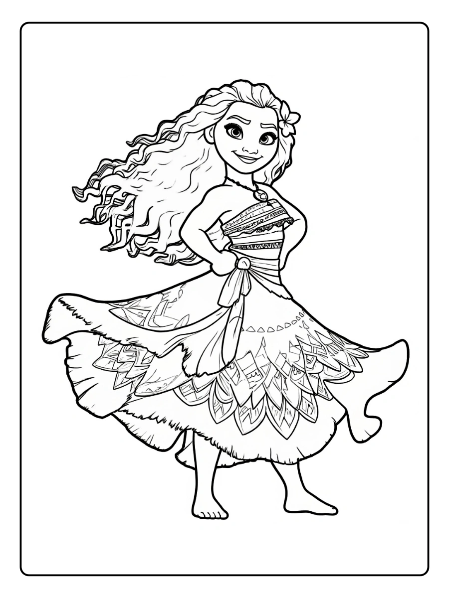 Desenho da Moana para Colorir (8)
