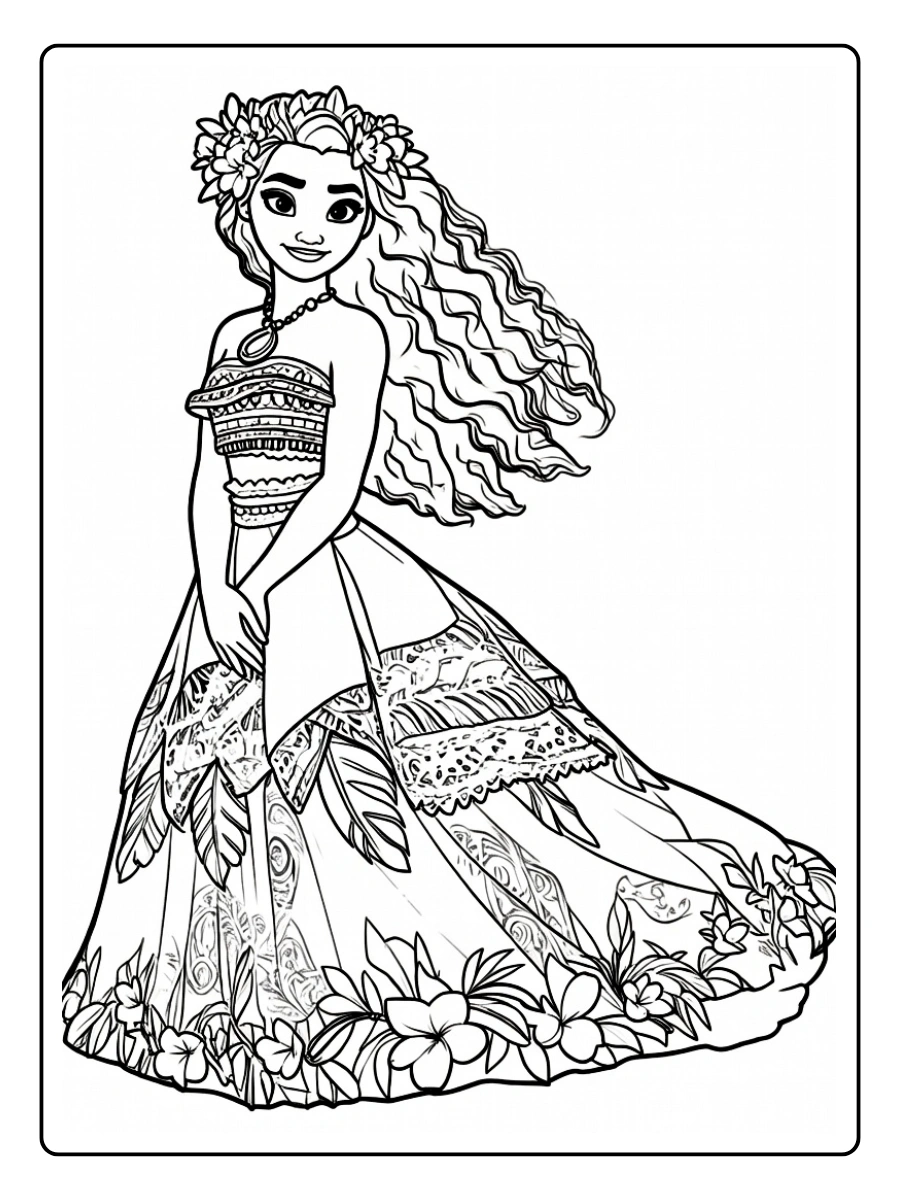 Desenho da Moana para Colorir (9)