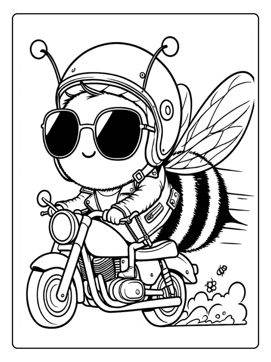 Desenho de Abelha para Colorir (1)