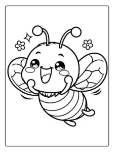 Desenho de Abelha para Colorir (13)