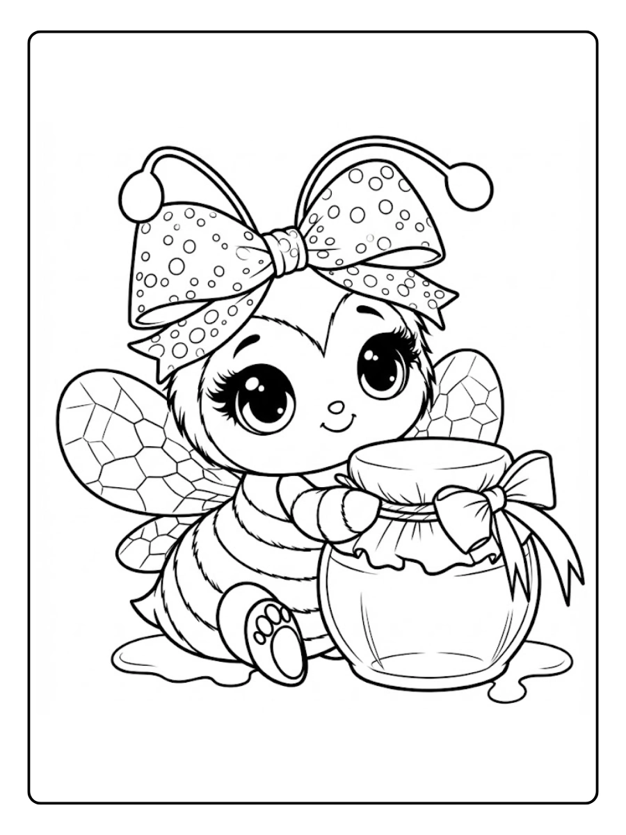 Desenho de Abelha para Colorir (14)