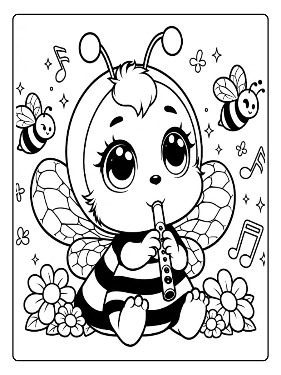 Desenho de Abelha para Colorir (15)