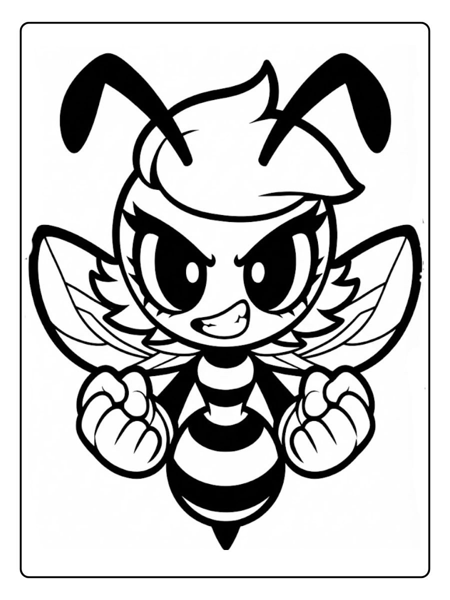 Desenho de Abelha para Colorir (4)