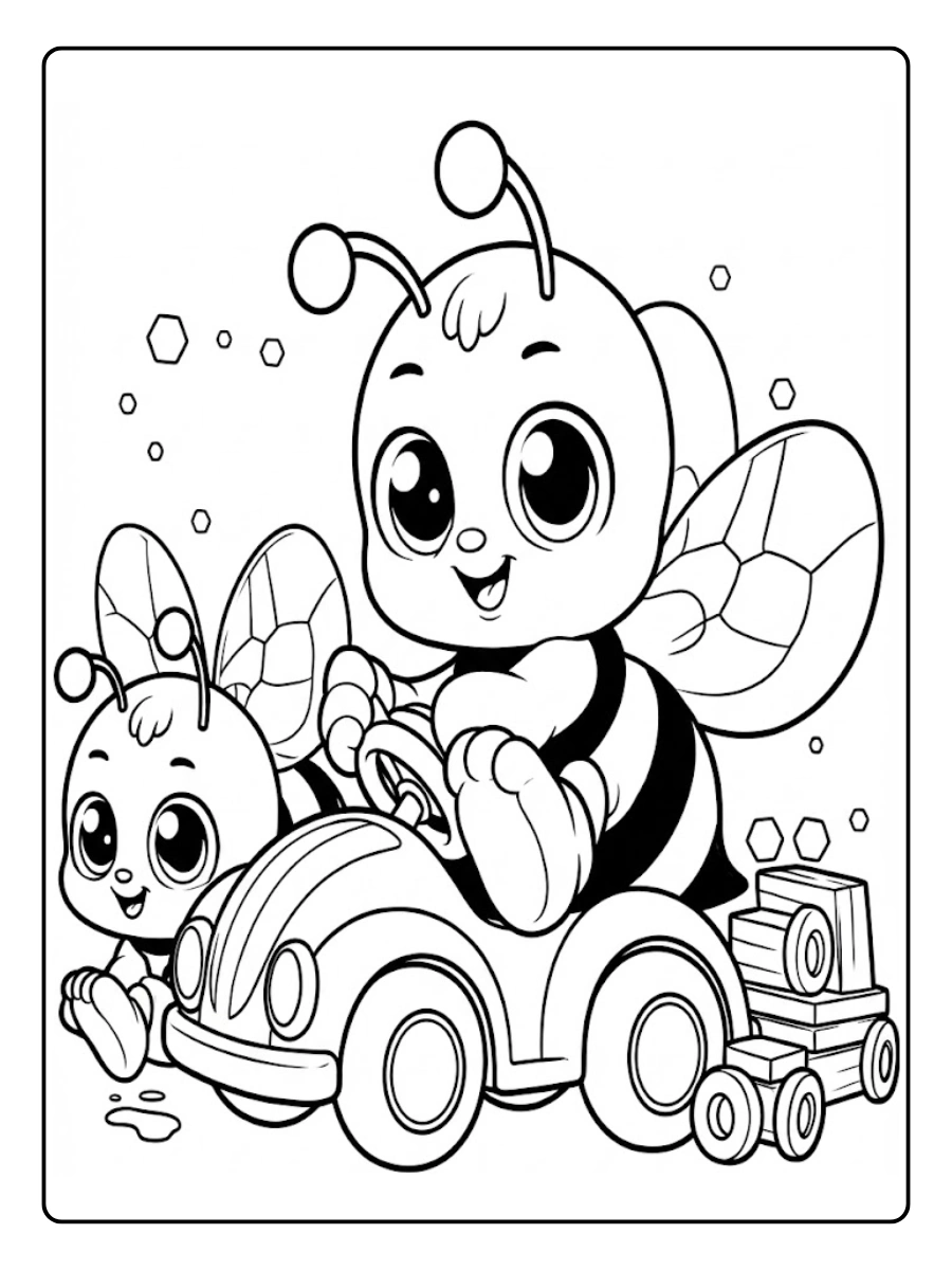 Desenho de Abelha para Colorir (5)