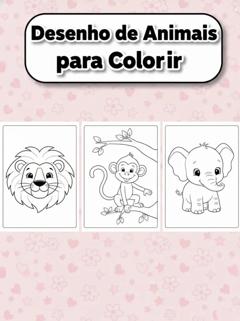 Desenho de Animais para Colorir