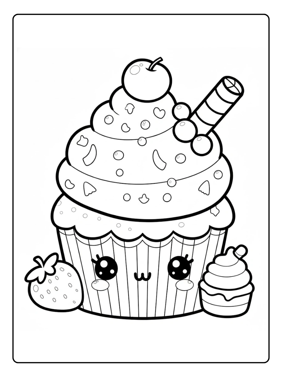 Desenho de Bolinho para Colorir (12)