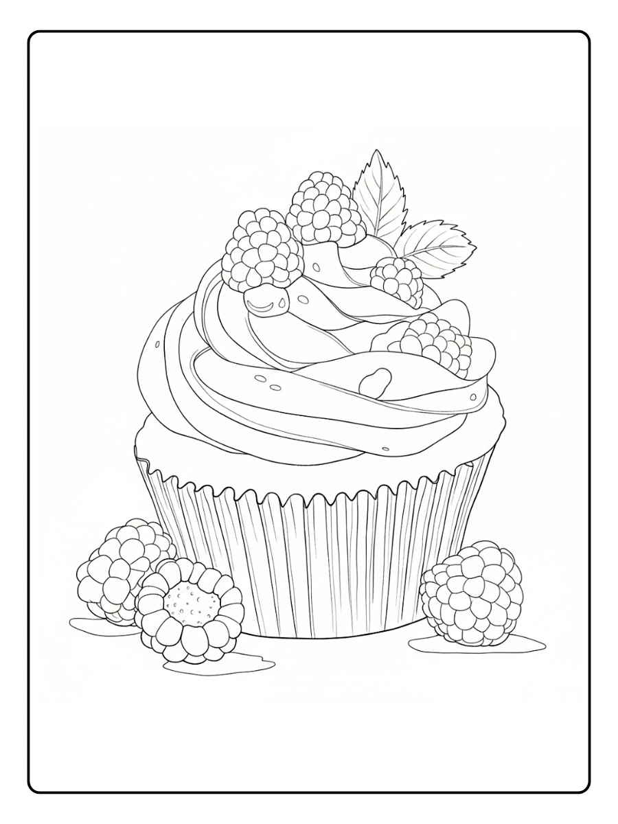 Desenho de Bolinho para Colorir (7)