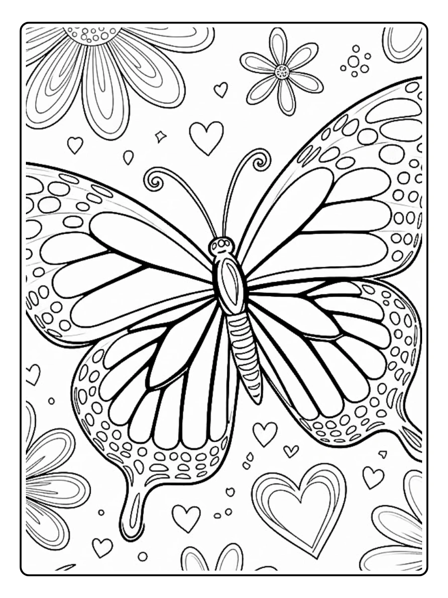 Desenho de Borboleta para Colorir (13)