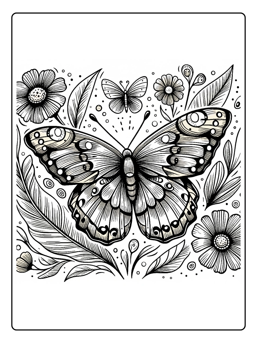 Desenho de Borboleta para Colorir (14)
