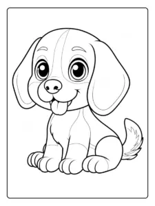 Desenho de Cachorro para Colorir (15)