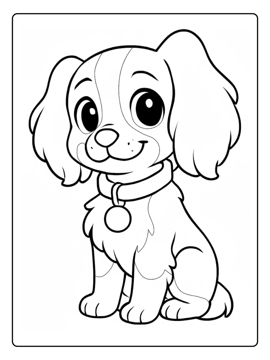Desenho de Cachorro para Colorir (3)