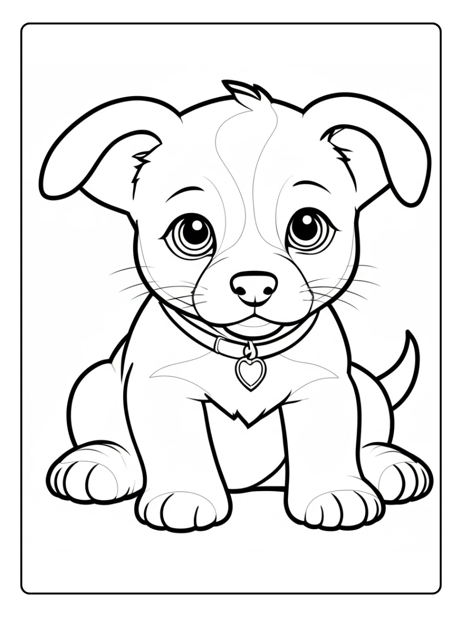 Desenho de Cachorro para Colorir (6)