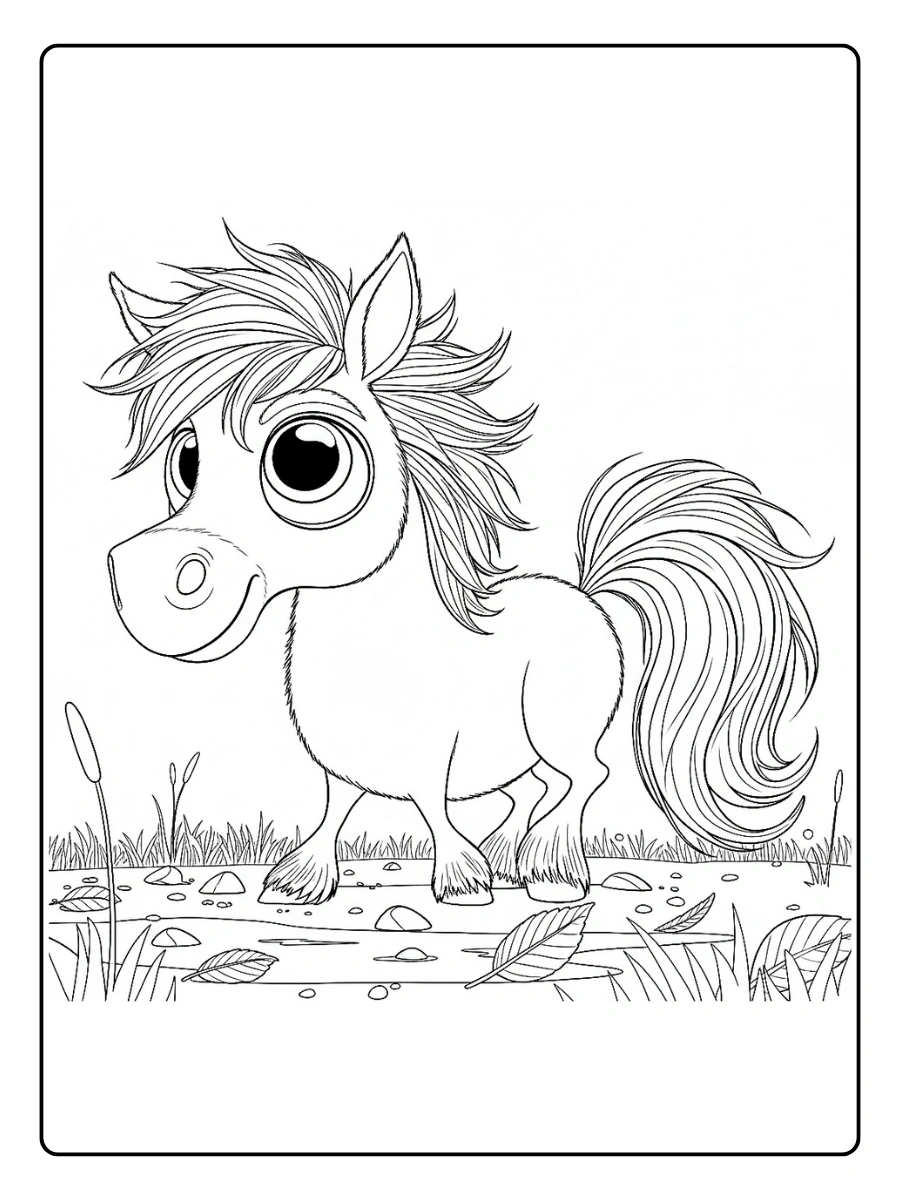 Desenho de Cavalo para Colorir (1)