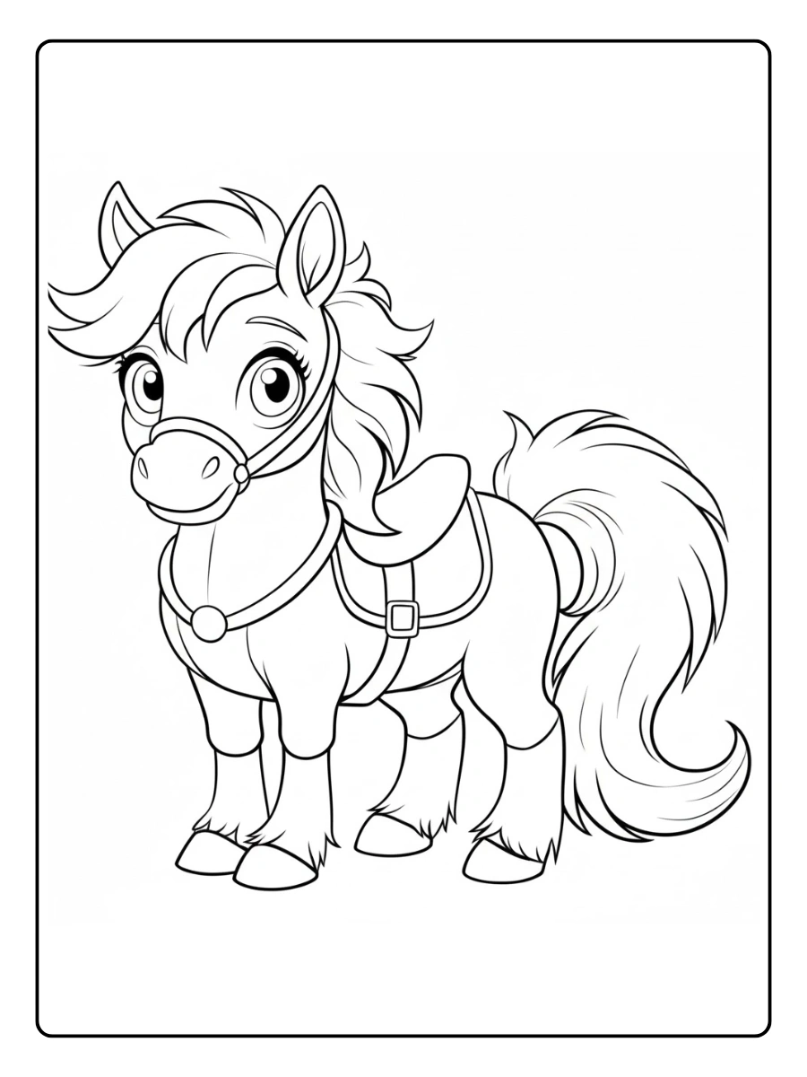 Desenho de Cavalo para Colorir (15)