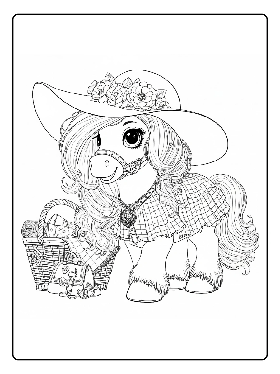 Desenho de Cavalo para Colorir (2)